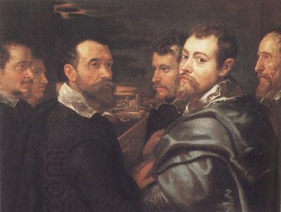 Peter Paul Rubens Peter Paul and Pbilip Rubeens with their Friends or Mantuan Friendsship Portrait (mk01) China oil painting art